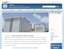 Tablet Screenshot of jmc.edu.pk